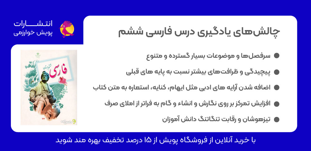 یادگیری فارسی ششم، چالش یادگیری فارسی، سختی های زبان فارسی