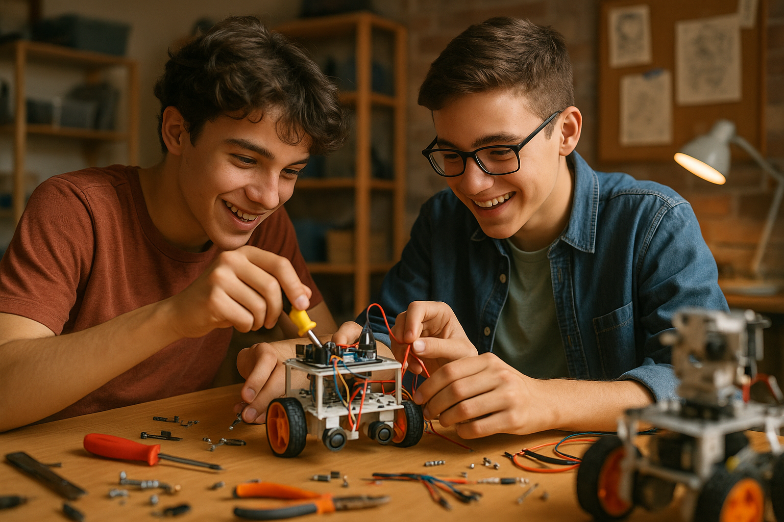 ساخت روبات‌های کوچک و بازی با مدارهای ساده