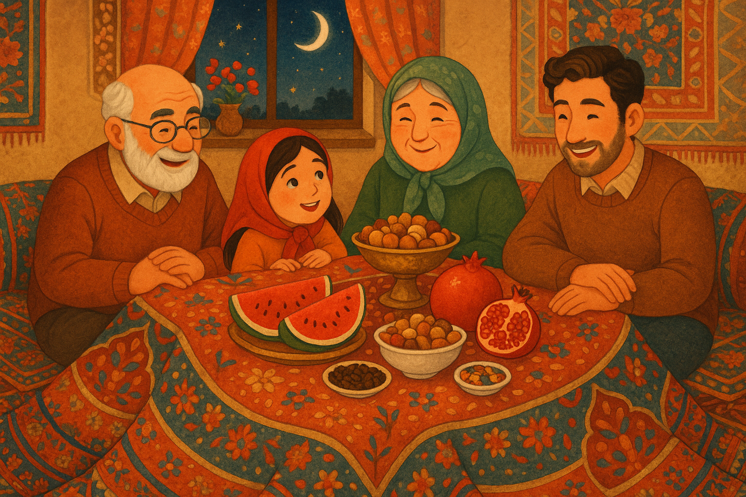 آداب و رسوم شب یلداد در ایران