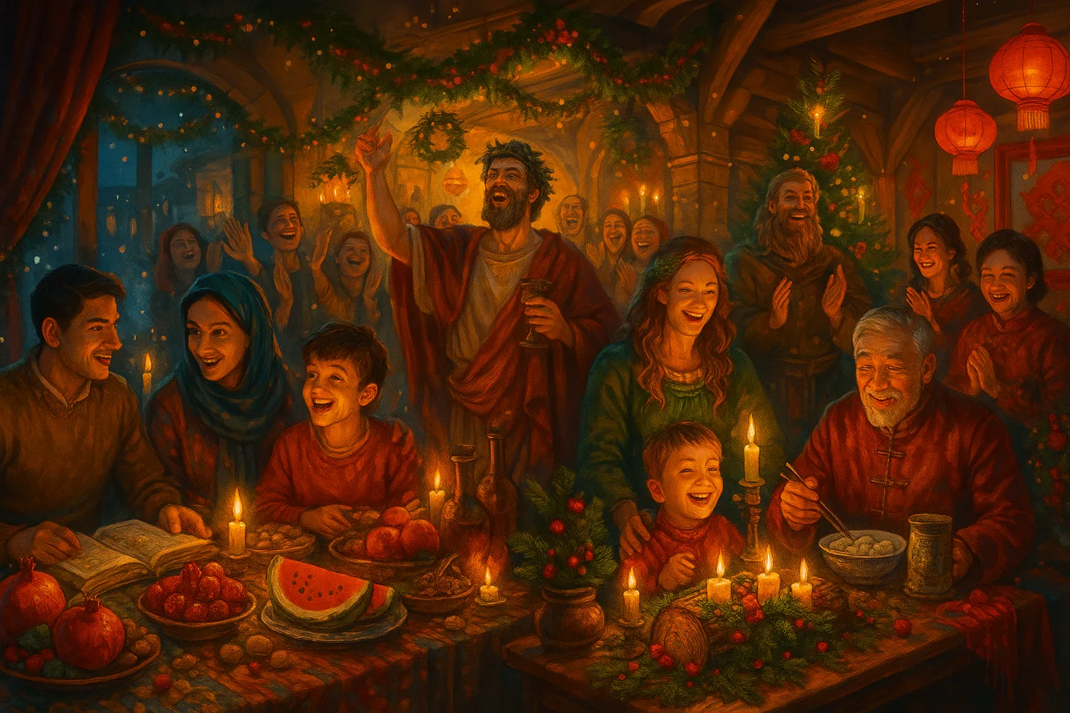 مقایسه‌ شب یلدای ایران‌زمین با جشن‌های مشابه در دنیا