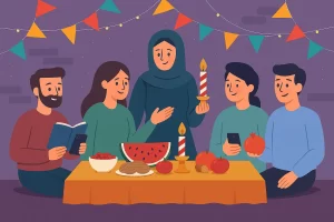 نوآوری در برگزاری مراسم سنتی یلدا