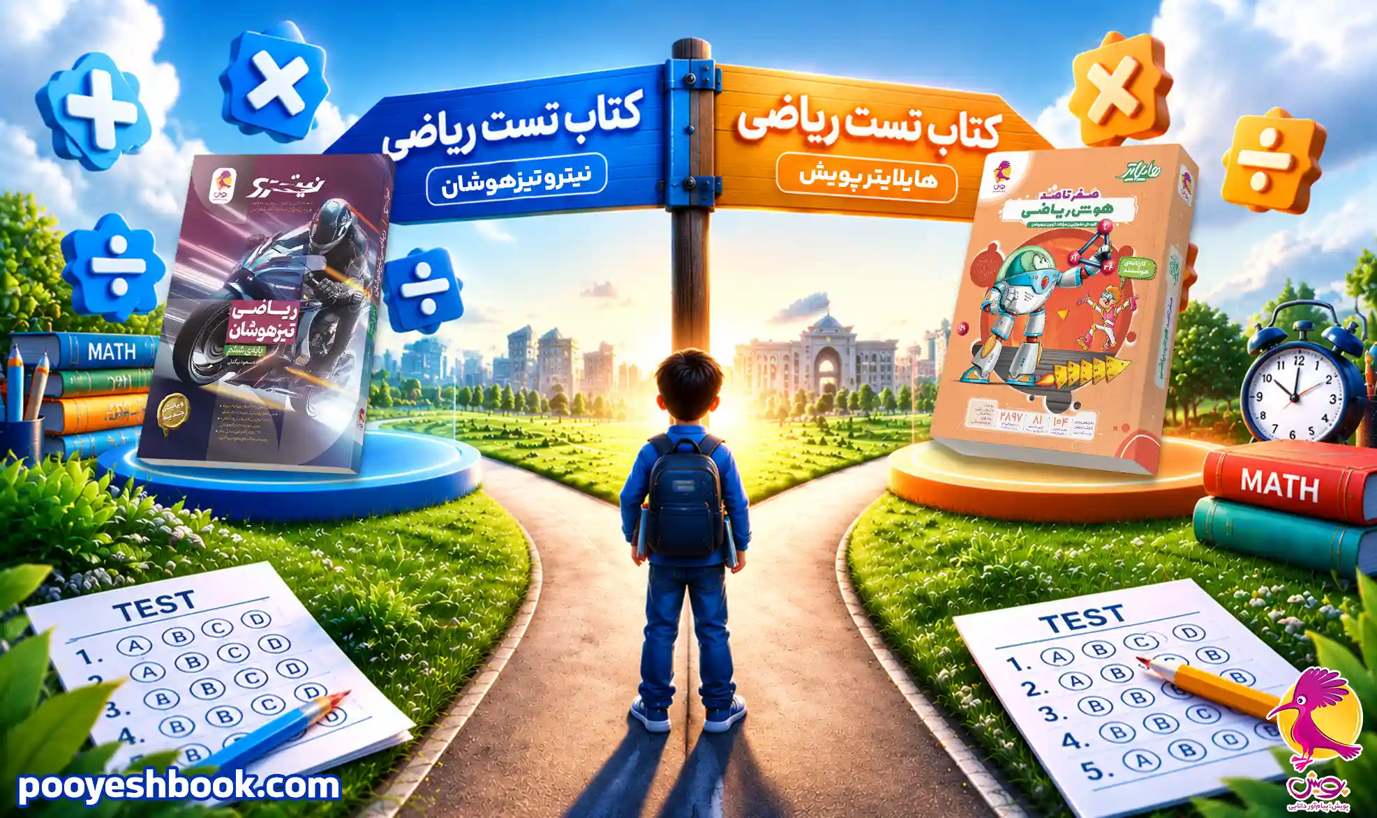 هایلایتر ریاضی یا نیترو ریاضی ششم-انتشارات پویش